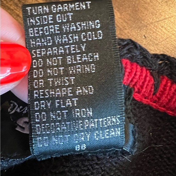 Designers Original Studio Black Cardigan with Festive Holiday embroidery size L - Picture 9 of 12